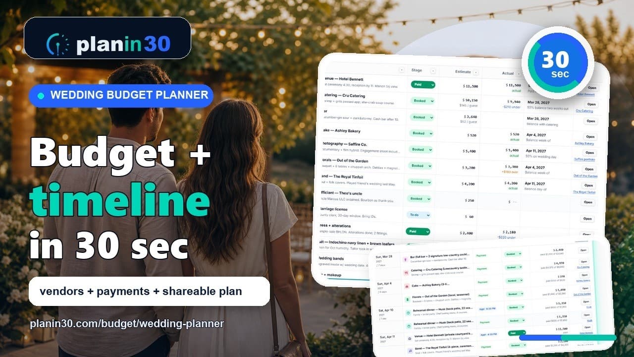 Wedding Budget Planner video thumbnail